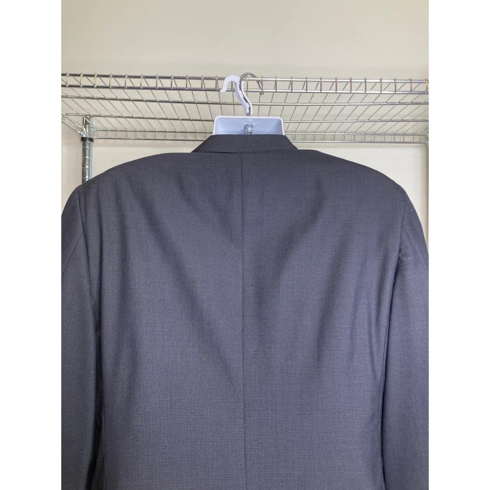 JOS A BANK Mens Charcoal Gray Wool Blazer Sz 40S Banker Business Academia Preppy